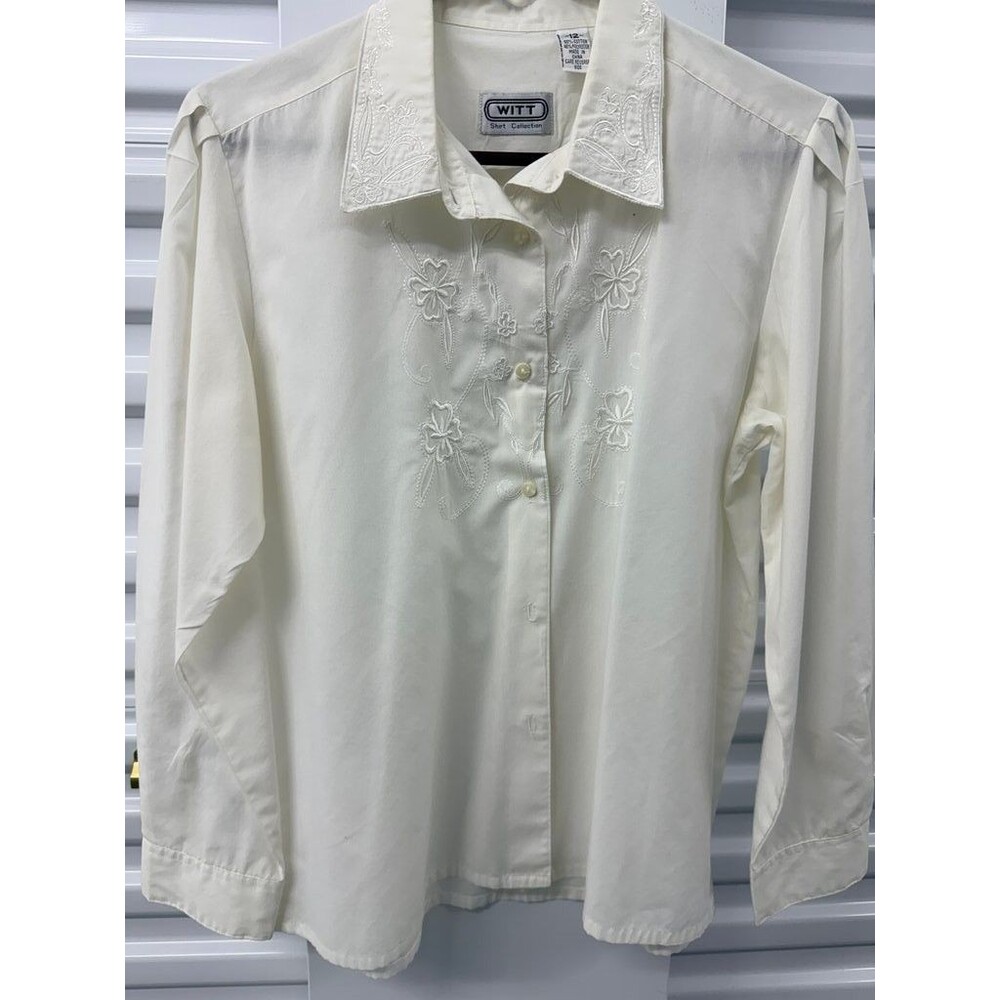 WITT Women's Embroidered Button-Up Shirt
